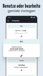 Schriftarten - schöne Texte screenshot