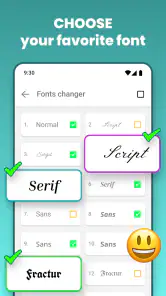 Schriftarten Tastatur & Emoji screenshot