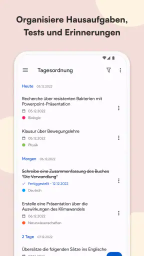 Schulplaner und Stundenplan screenshot 1