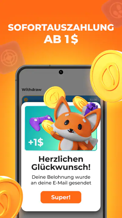 Scrambly: Spiele & Geld App screenshot 1