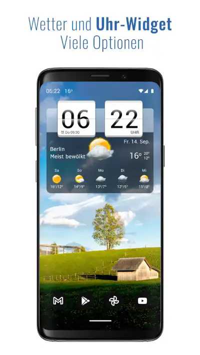 Sense flip clock & weather screenshot 1