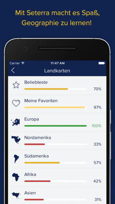 Seterra Erdkunde screenshot 1
