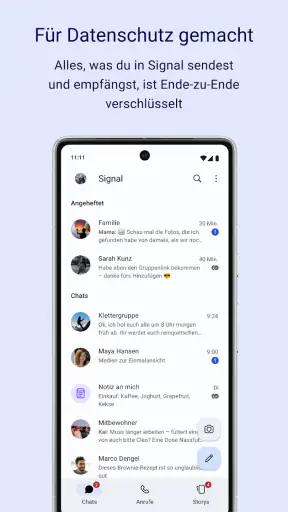 Signal – Sicherer Messenger screenshot 1