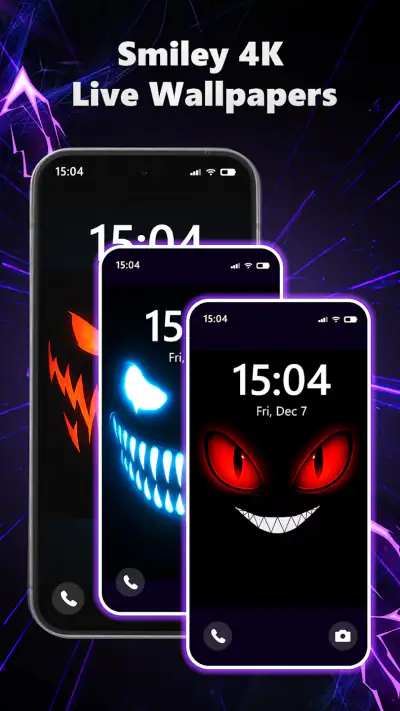 Silly Fun Smile Live Wallpaper screenshot 1