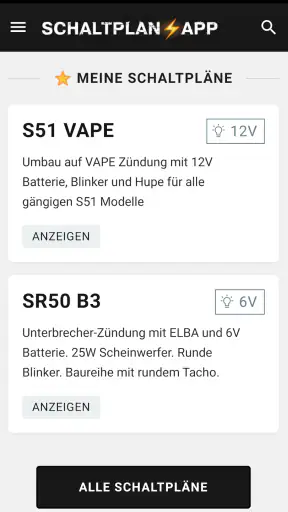 Simson Schaltplan App screenshot 1