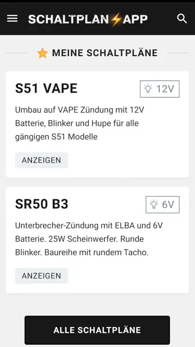 Simson Schaltplan App screenshot 1