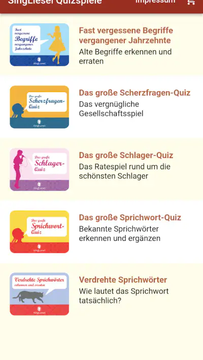 SingLiesel Quizspiele screenshot 1