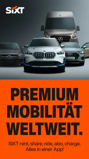 SIXT rent. share. ride. plus. screenshot 1