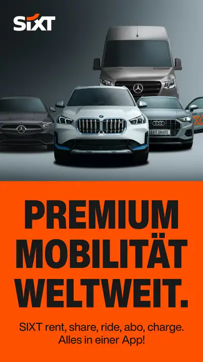 SIXT rent. share. ride. plus. screenshot 1