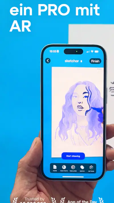 Sketchar: AR-Zeichenblock screenshot 1