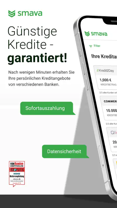 smava - Kreditvergleich screenshot 1