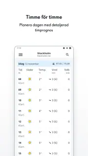 SMHI Väder screenshot 2