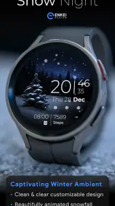 Snow Night - watch face screenshot