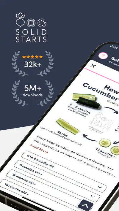 Solid Starts: Baby Food App screenshot 1