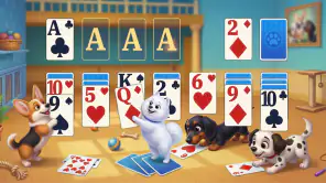 Solitaire: Haustierstadt screenshot 1