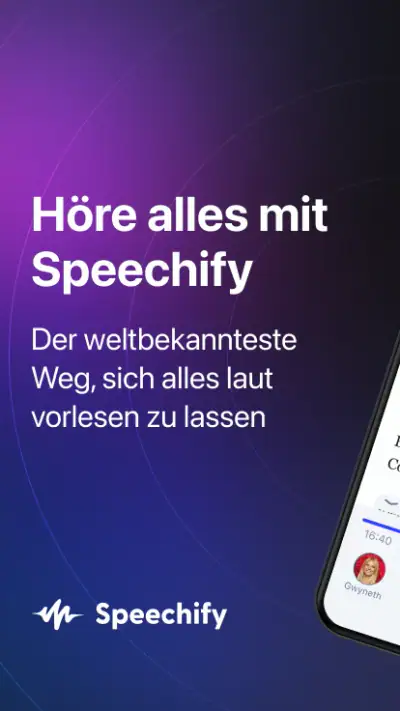 Speechify: KI-Vorlese-App screenshot 1