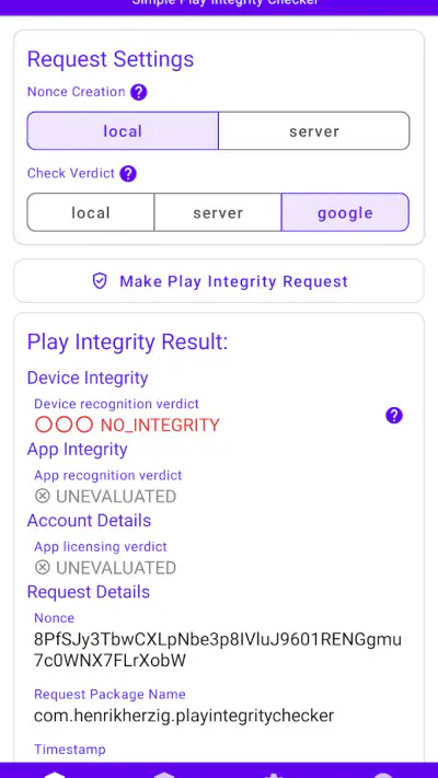 SPIC - Play Integrity Checker screenshot 1