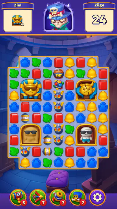 Spooky Suites: Match-3-Puzzle screenshot 1