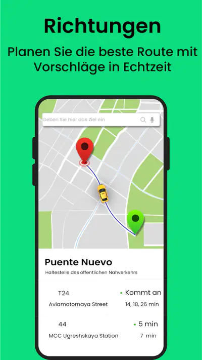 Sprachnavigation: Routenplaner screenshot 1