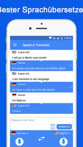 Sprechen und übersetzen screenshot 1
