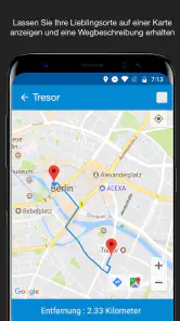 Standort speichern GPS screenshot