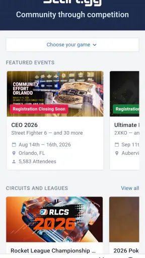 Start.gg screenshot 1