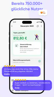 Steuerbot: Steuererklärung App screenshot 1