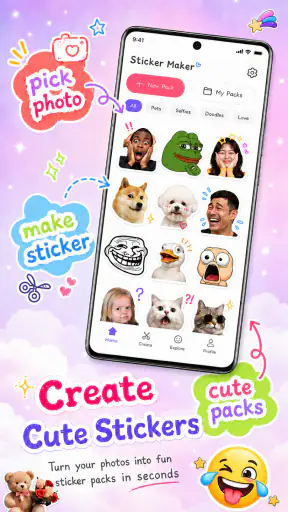 Sticker Maker: Text & Meme screenshot 1