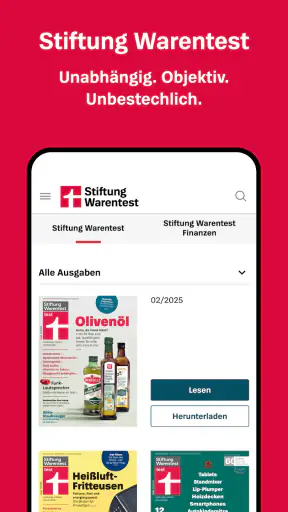 Stiftung Warentest screenshot 1