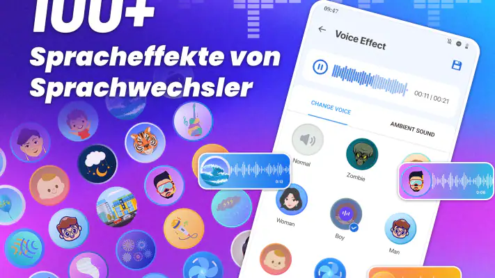 Stimmenverzerrer -Soundeffekte screenshot 1