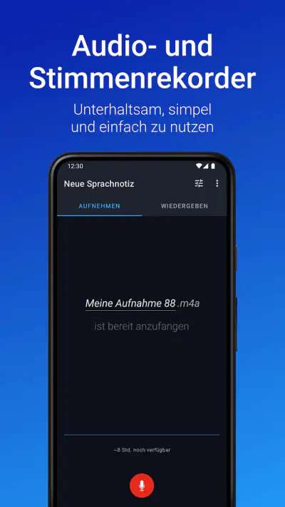 Stimmrekorder Plus screenshot 1