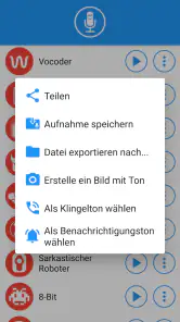 Stimmwandler mit Effekten screenshot