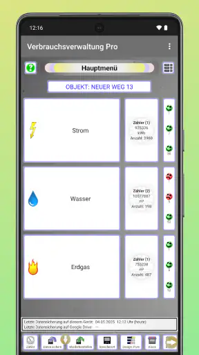 Strom & Zählerverwaltung screenshot 1