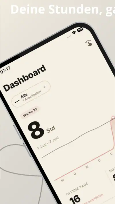 StundenApp screenshot 1