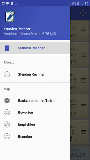 Stundenrechner Pro screenshot 1