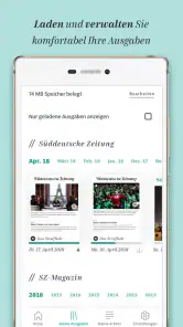 Süddeutsche Zeitung screenshot