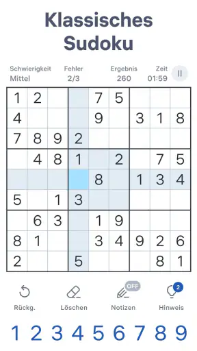 Sudoku.com - Geduldsspiele screenshot 1