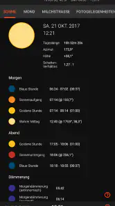 Sun Surveyor (Sonnenvermesser) screenshot