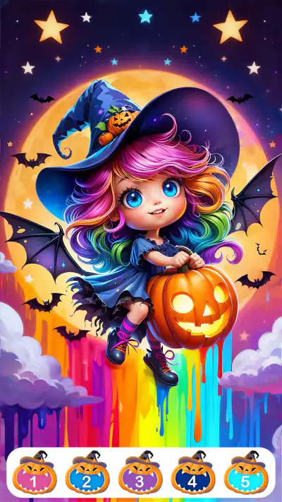 Süße Halloween-Farbe screenshot 1
