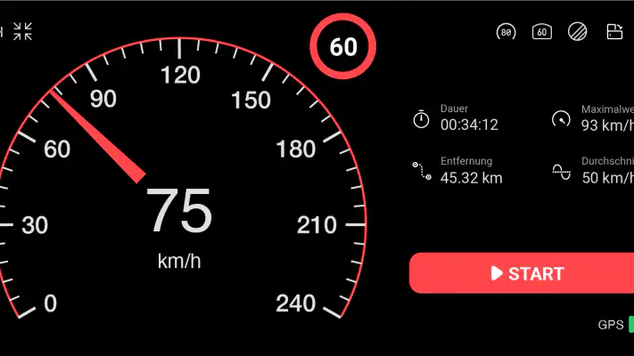 Tachometer: Entfernungsmesser screenshot 1
