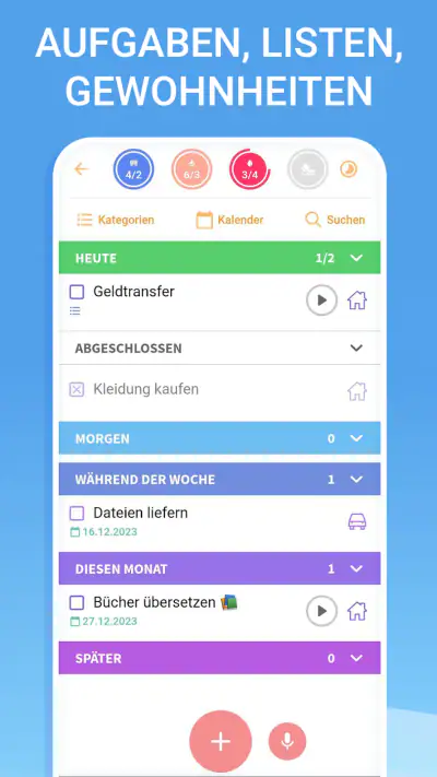 Tagesplaner - Alltagsmanager screenshot 1