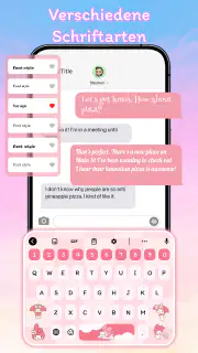 Tastatur Hintergrund, Schrift screenshot 2