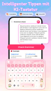 Tastatur Hintergrund, Schrift screenshot 3