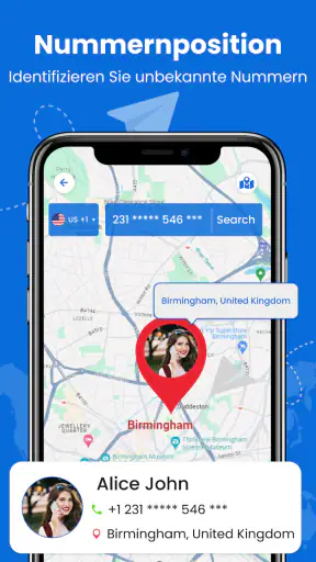 Telefonnummern-Tracker screenshot 1