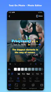 Text auf Foto -Bildbearbeitung screenshot 1