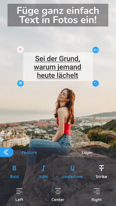 Text auf Foto・Schrift auf Bild screenshot 1