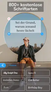Text auf Foto・Schrift auf Bild screenshot