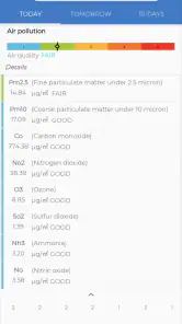 The Frog: Wetter-App screenshot