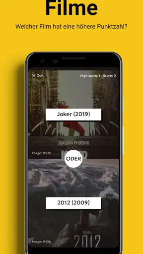 The Higher or Lower Game screenshot 1
