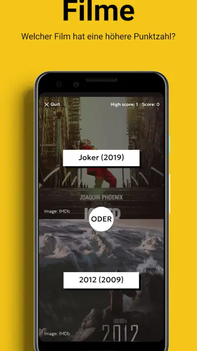 The Higher or Lower Game screenshot 1